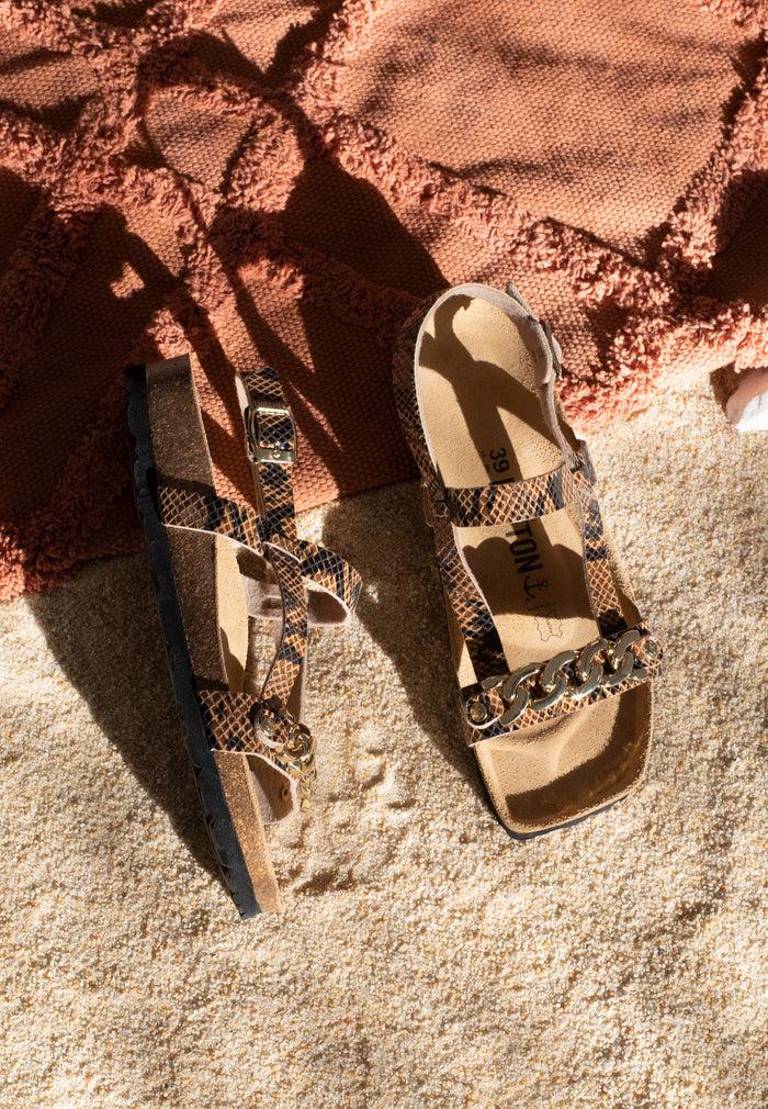 Bayton Sandales Ramatuelle Python Multi-Brides Bayton Femme