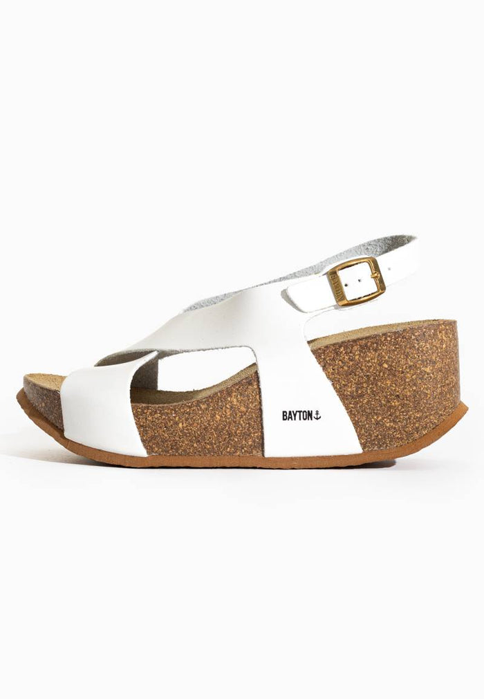 Bayton Sandales Rea Blanc Compensées Et Semi-compensées Bayton Femme