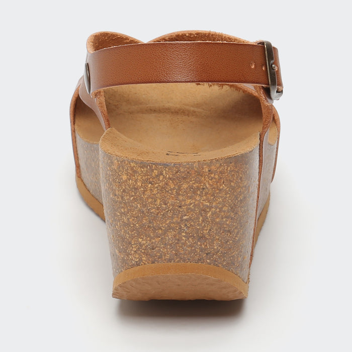 Bayton Sandales Rea Camel Compensées Et Semi-compensées Bayton Femme