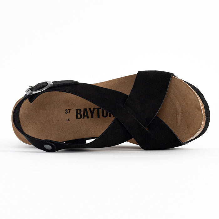 Bayton Sandales Rea Noir Compensées Et Semi-compensées Bayton Femme