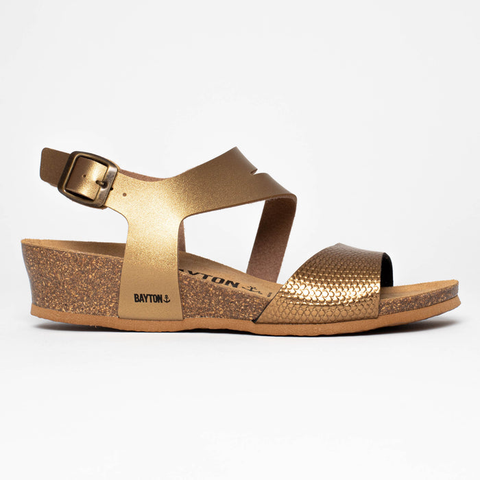 Bayton Sandales Reus Bronze Compensées Et Semi-compensées Bayton Femme