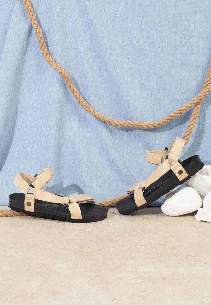 bayton Sandales Rigoni Beige Multi-Brides Bayton femme