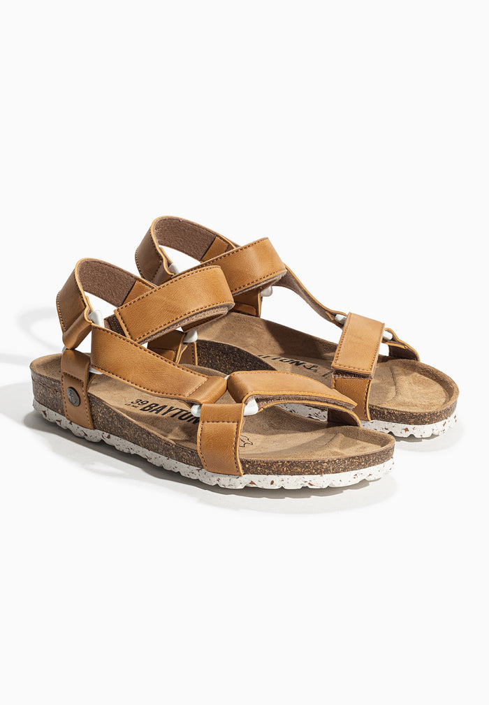 Bayton Sandales Rigoni Camel Multi-Brides Bayton Femme