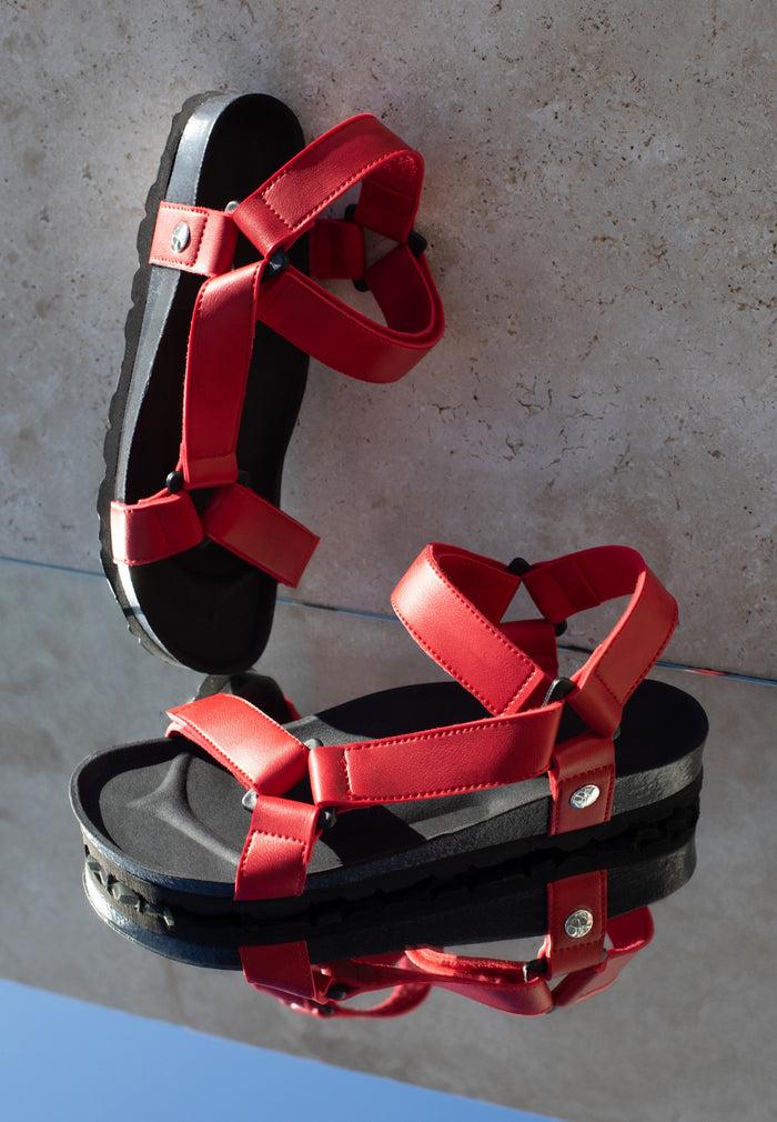 bayton Sandales Rigoni Rouge Multi-Brides Bayton femme