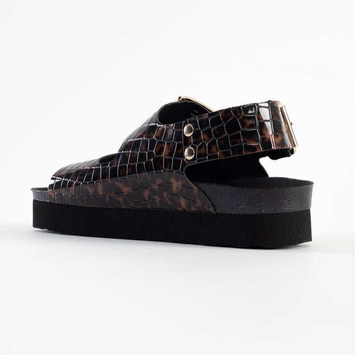 Bayton Sandales Rosa Marron à Plateforme Bayton Femme