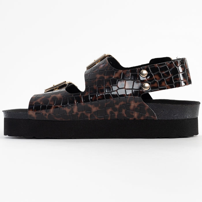 Bayton Sandales Rosa Marron à Plateforme Bayton Femme