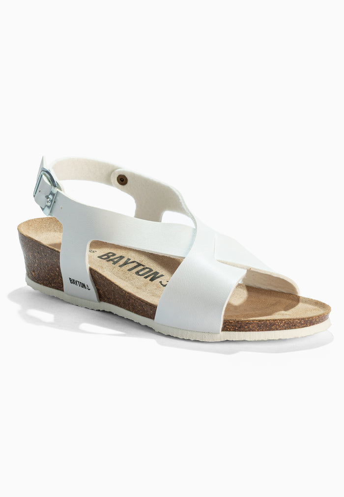 Bayton Sandales Salamanque Blanc Compensées Et Semi-compensées Bayton Femme