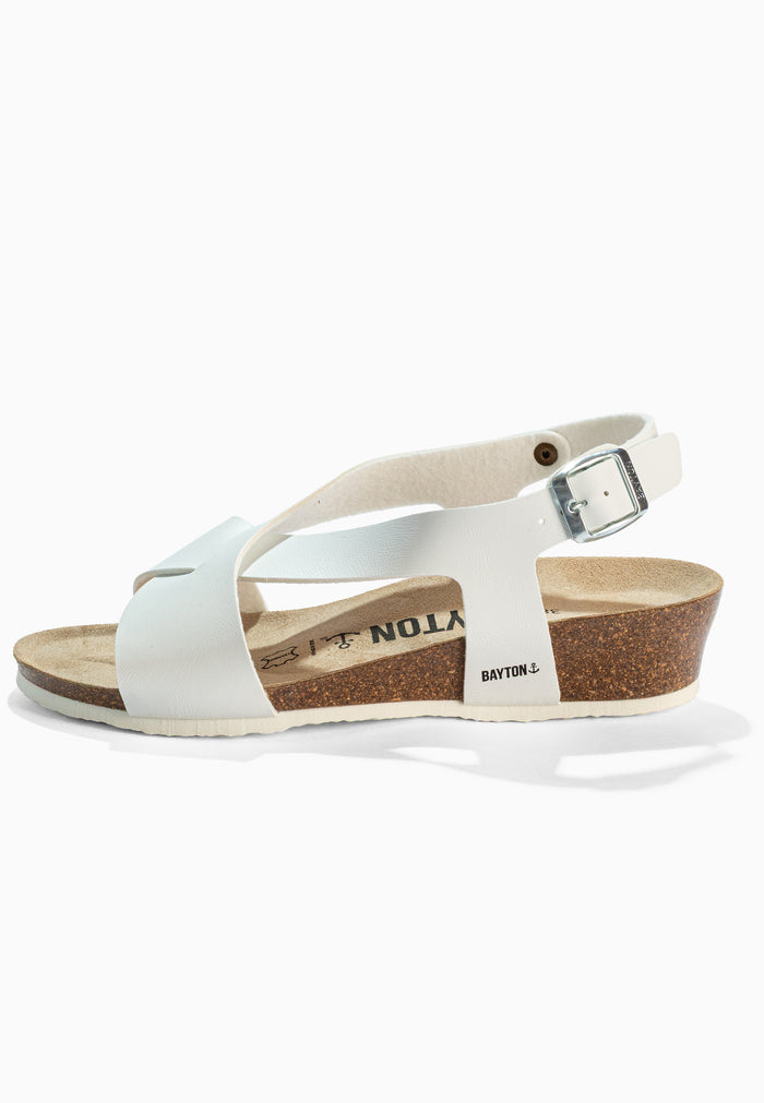 Bayton Sandales Salamanque Blanc Compensées Et Semi-compensées Bayton Femme