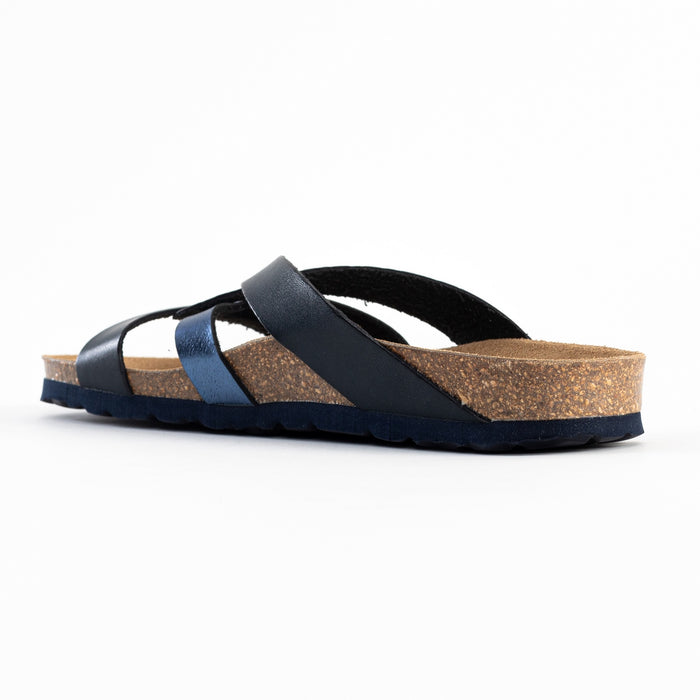 Bayton Sandales Santander Bleu Marine Multi-Brides Bayton Femme