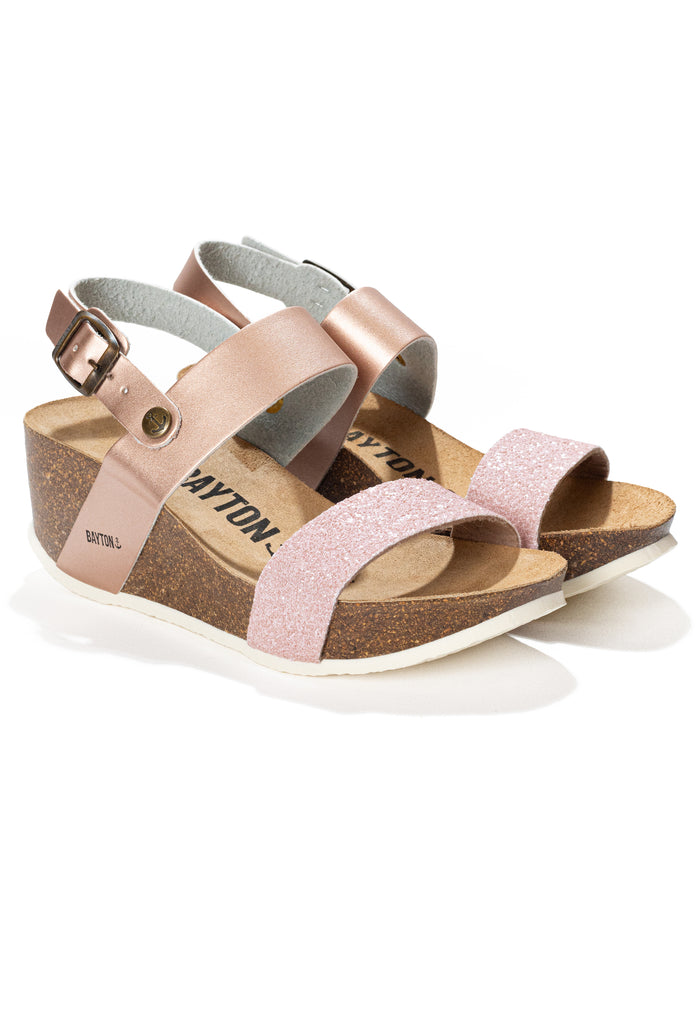 bayton Sandales Selene Beige Nu Compensées et Semi-compensées Bayton femme
