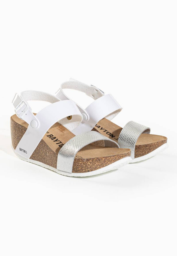 bayton Sandales Selene Blanc Compensées et Semi-compensées Bayton femme
