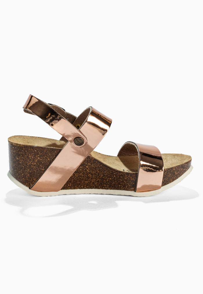 Bayton Sandales Selene Rose Dorées Compensées Et Semi-compensées Bayton Femme