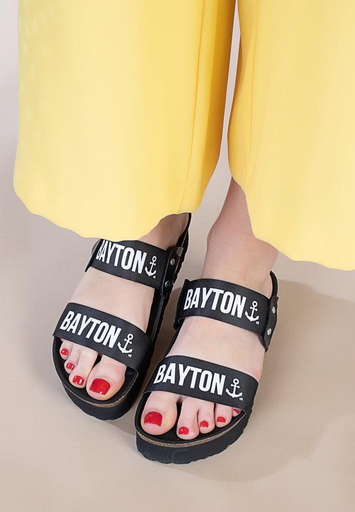 Bayton Sandales Solar 2 Brides Noir à Plateforme Bayton Femme