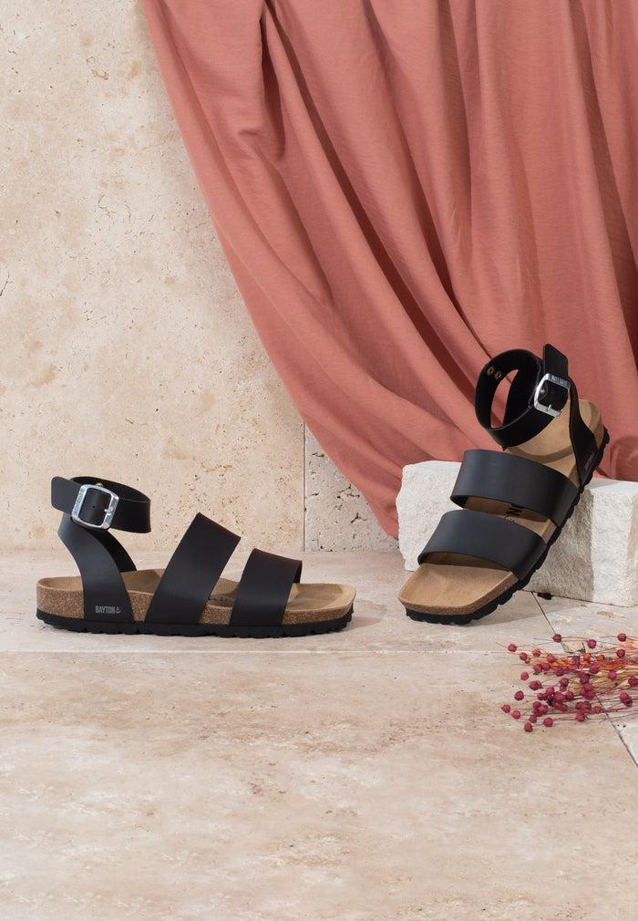 bayton Sandales Soria Noir Multi-Brides Bayton femme