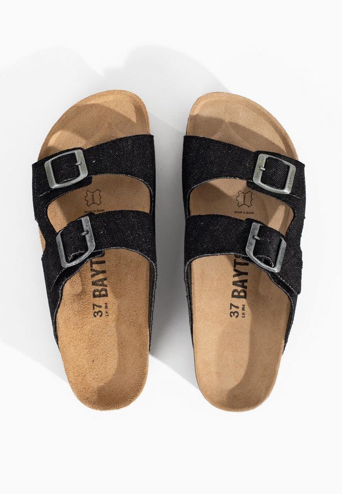 Bayton Sandales Space Noir à Plateforme Bayton Femme