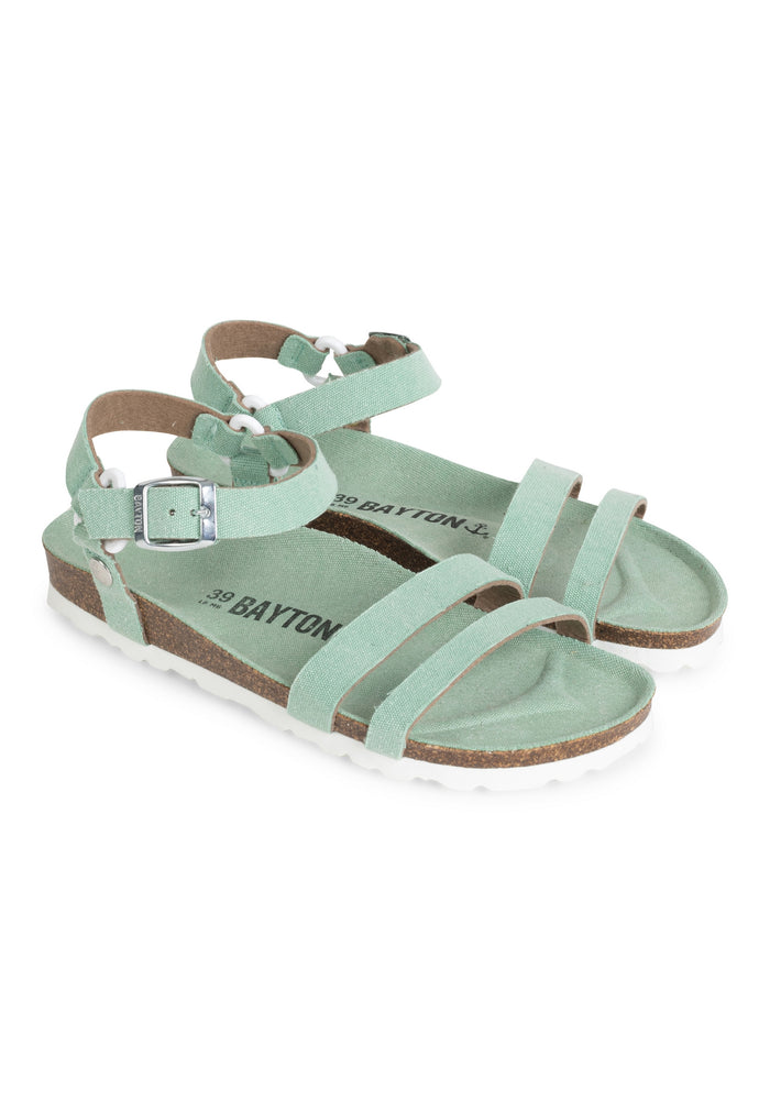 bayton Sandales Sparco Vert Pastel Multi-Brides Bayton femme