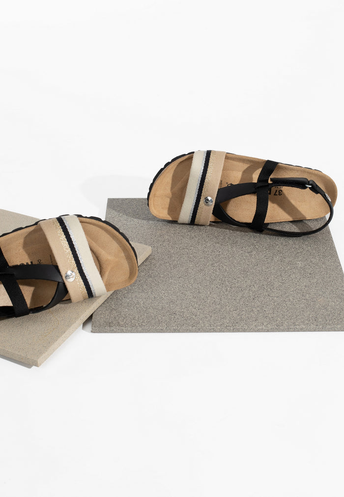 Bayton Sandales Spencer Noir Multi-Brides Bayton Femme