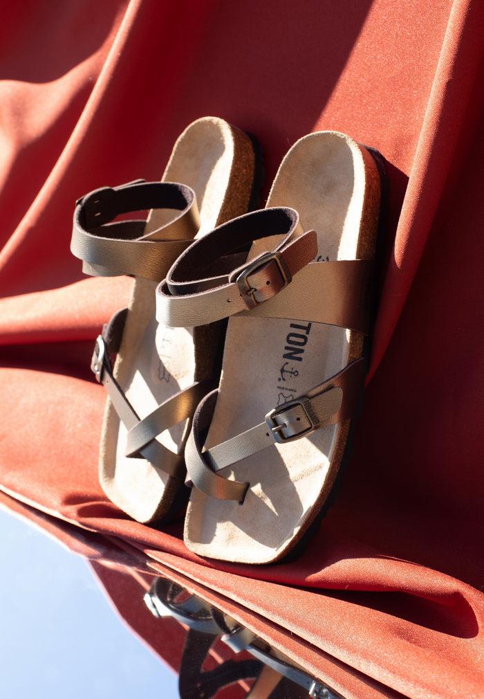 bayton Sandales Swan Bronze à Entre-Doigts Bayton Femme