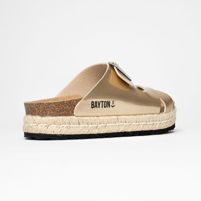 Bayton Sandales Tenerife Rope Platinium à Plateforme Bayton Femme