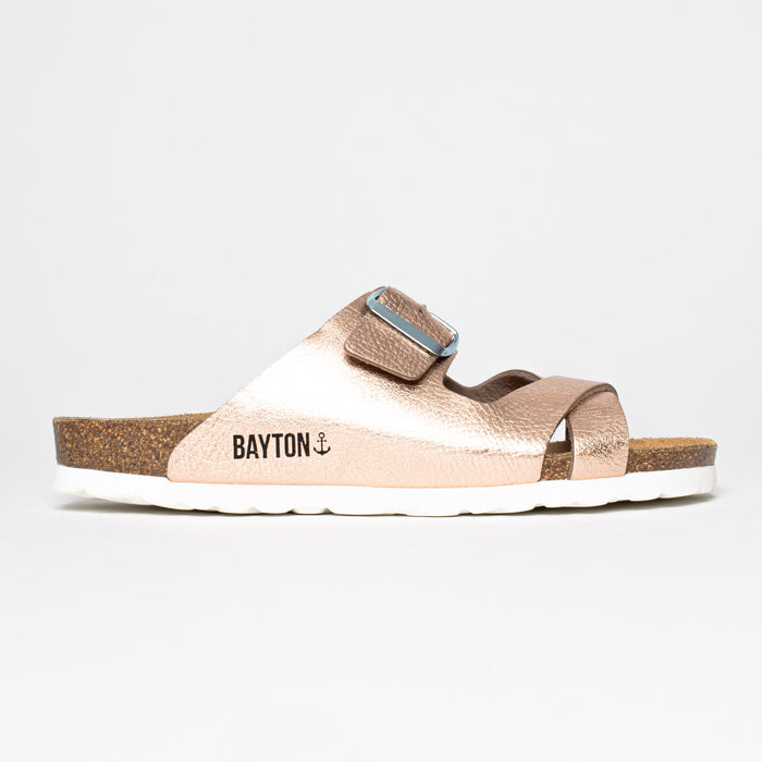 Bayton Sandales Tenerife Rose Dorées Multi-Brides Bayton Femme
