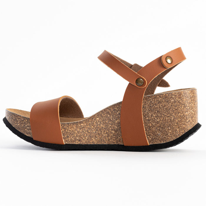 Bayton Sandales Toledo Camel Compensées Et Semi-compensées Bayton Femme