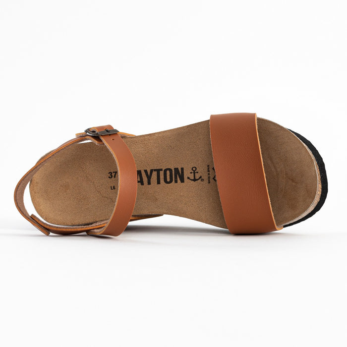 Bayton Sandales Toledo Camel Compensées Et Semi-compensées Bayton Femme