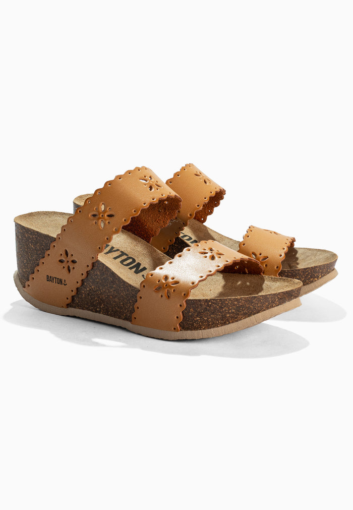 bayton Sandales Tomar Beige Compensées et Semi-compensées Bayton femme