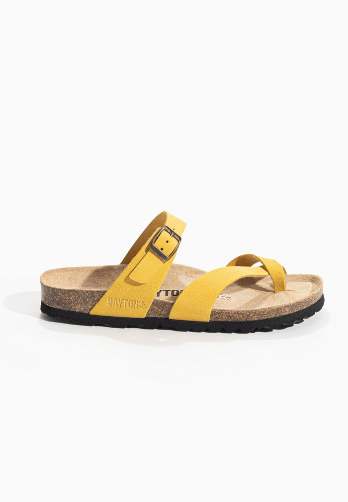 Bayton Sandales Triade Jaune à Entre-Doigts Bayton Femme