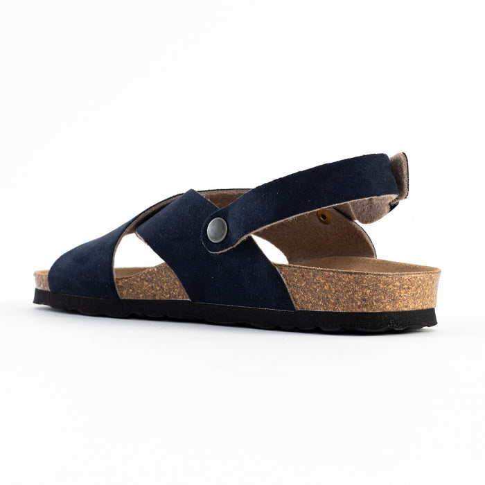Bayton Sandales Tweed Bleu Marine Multi-Brides Bayton Femme