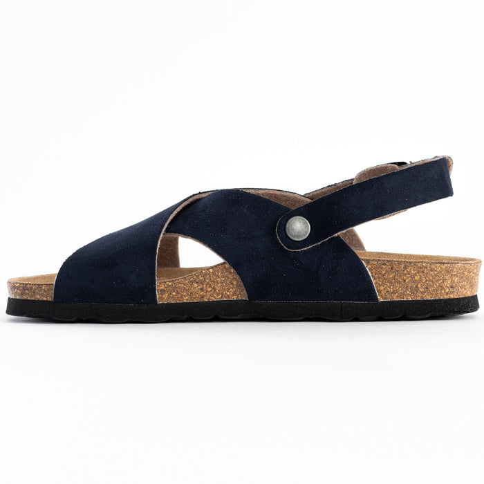 Bayton Sandales Tweed Bleu Marine Multi-Brides Bayton Femme