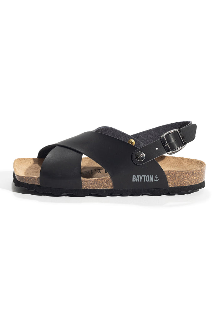 Bayton Sandales Tweed Noir Multi-Brides Bayton Femme