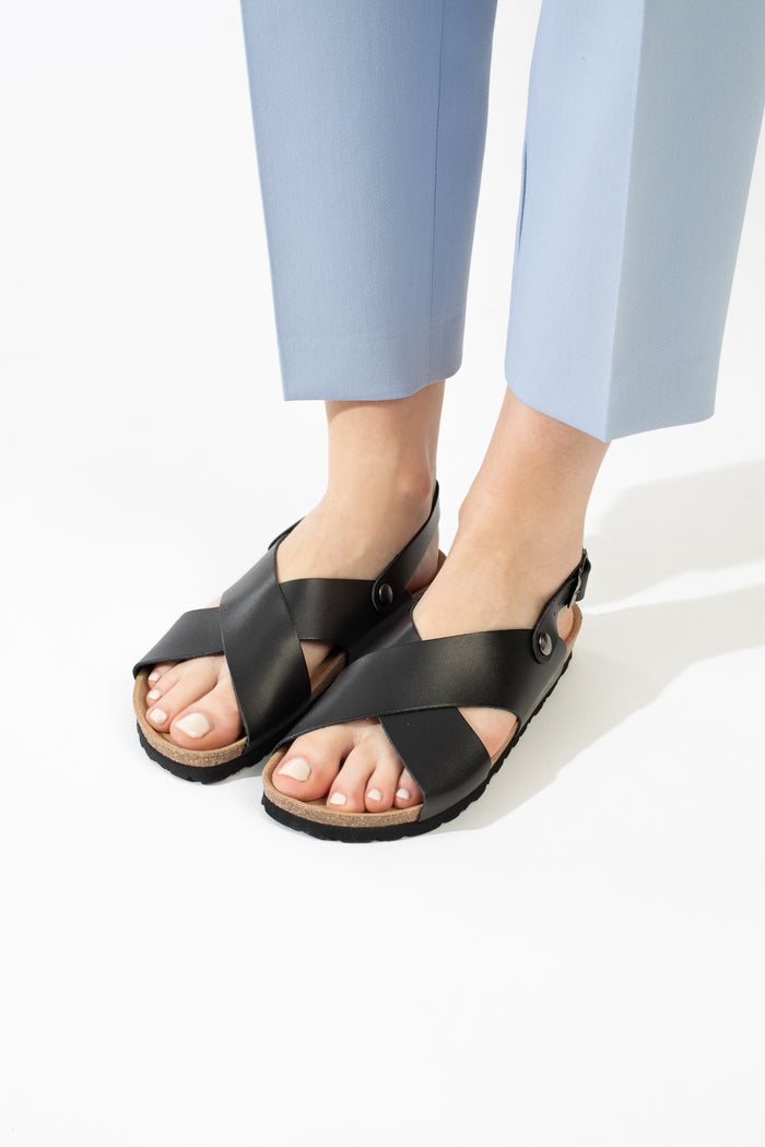 Bayton Sandales Tweed Noir Multi-Brides Bayton Femme