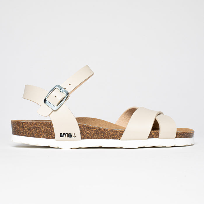 Bayton Sandales Vallado Blanc Cassé Multi-Brides Bayton Femme