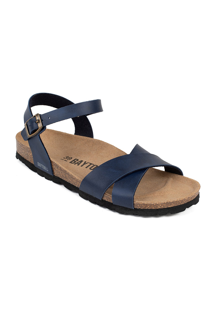 Bayton Sandales Vallado Bleu Marine Multi-Brides Bayton Femme