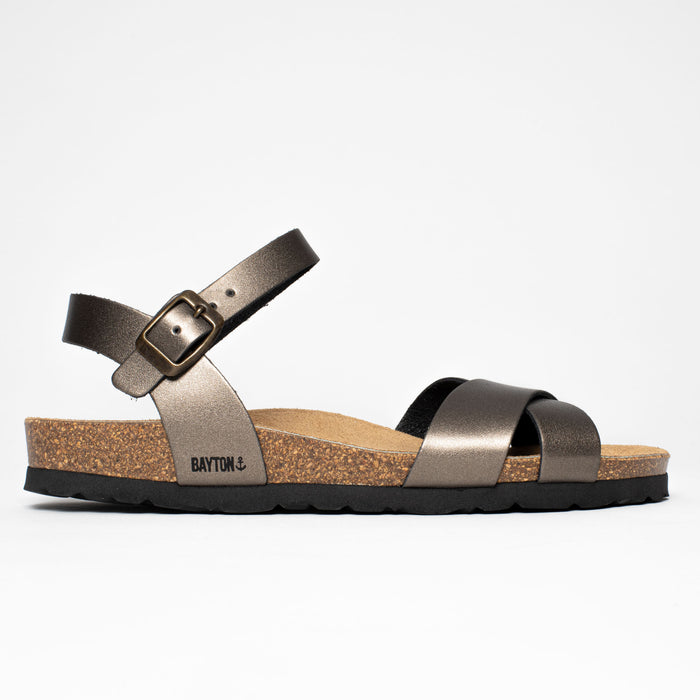 Bayton Sandales Vallado Pewter Multi-Brides Bayton Femme