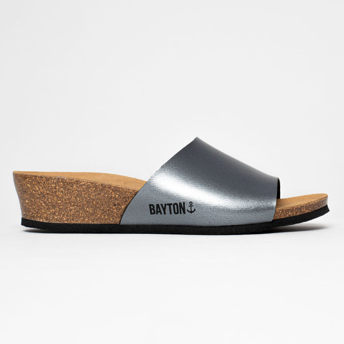 Bayton Sandales Ventura Gris Anthracite Compensées Et Semi-compensées Bayton Femme