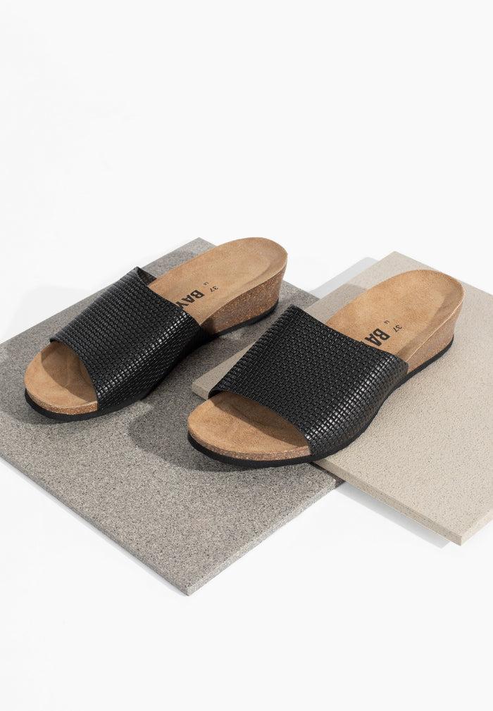 bayton Sandales Ventura Noir Compensées et Semi-compensées Bayton femme