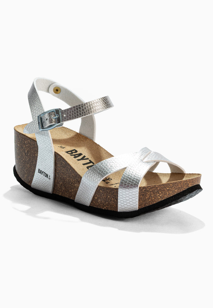 Bayton Sandales Venus Argent Compensées Et Semi-compensées Bayton Femme