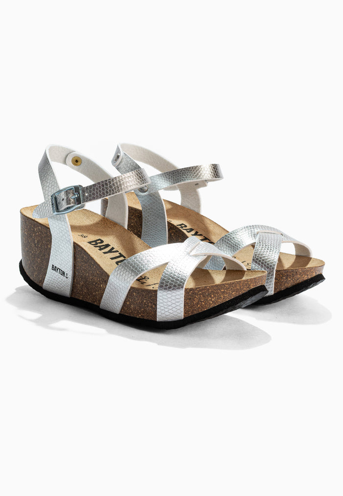 bayton Sandales Venus Argent Compensées et Semi-compensées Bayton femme
