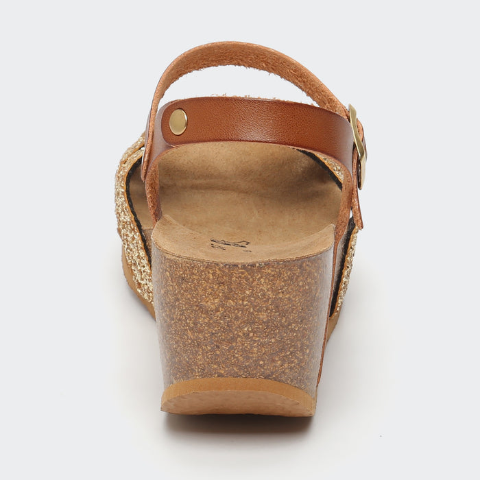 Bayton Sandales Venus Camel Compensées Et Semi-compensées Bayton Femme