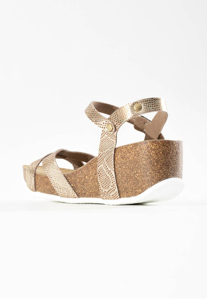 Bayton Sandales Venus Dorées Compensées Et Semi-compensées Bayton Femme