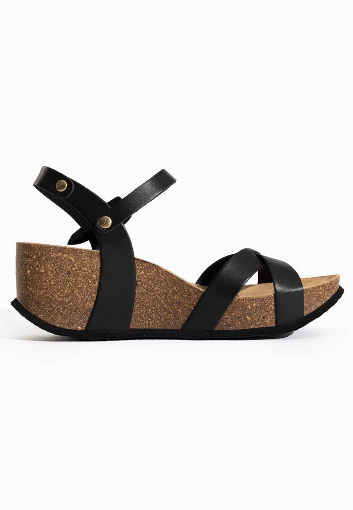 Bayton Sandales Venus Noir Compensées Et Semi-compensées Bayton Femme