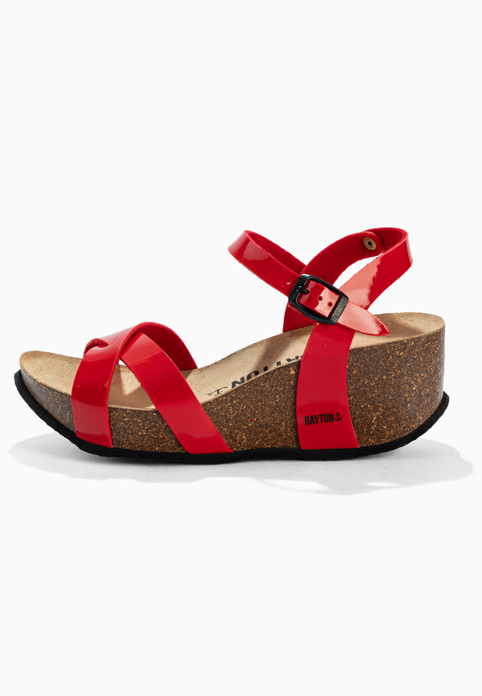 Bayton Sandales Venus Rouge Compensées Et Semi-compensées Bayton Femme