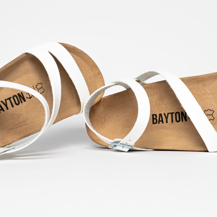 Bayton Sandales Vigo Blanc Multi-Brides Bayton Femme