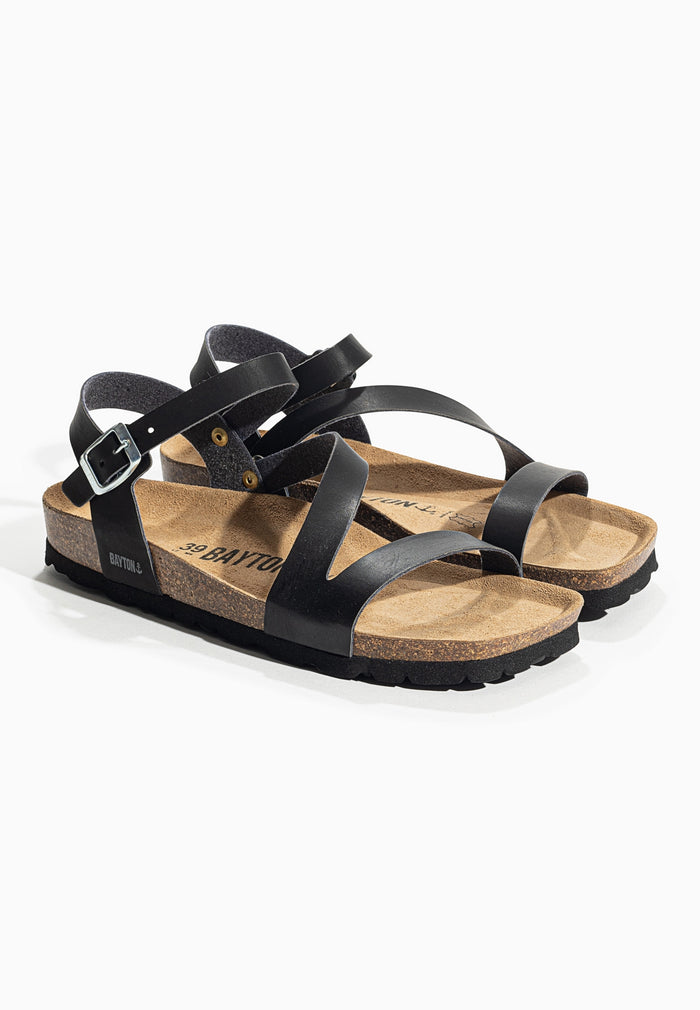 Bayton Sandales Vigo Noir Multi-Brides Bayton Femme