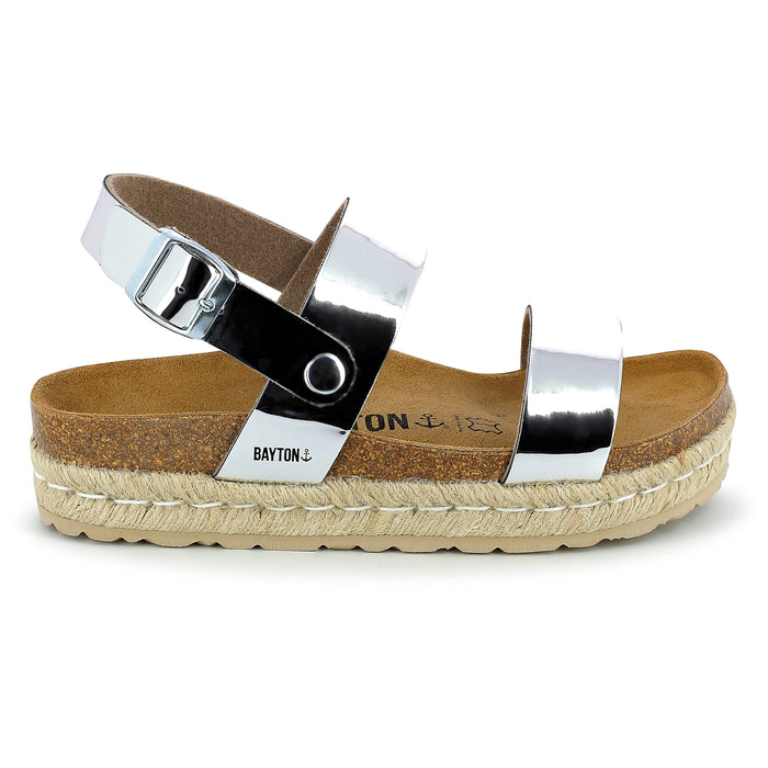 Bayton Sandales Whyalla Argentées à Plateforme Bayton Femme