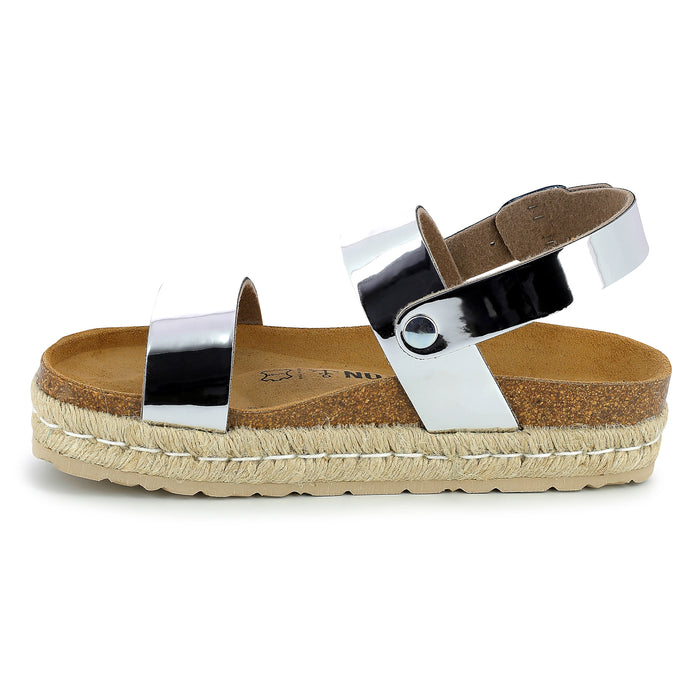 Bayton Sandales Whyalla Argentées à Plateforme Bayton Femme