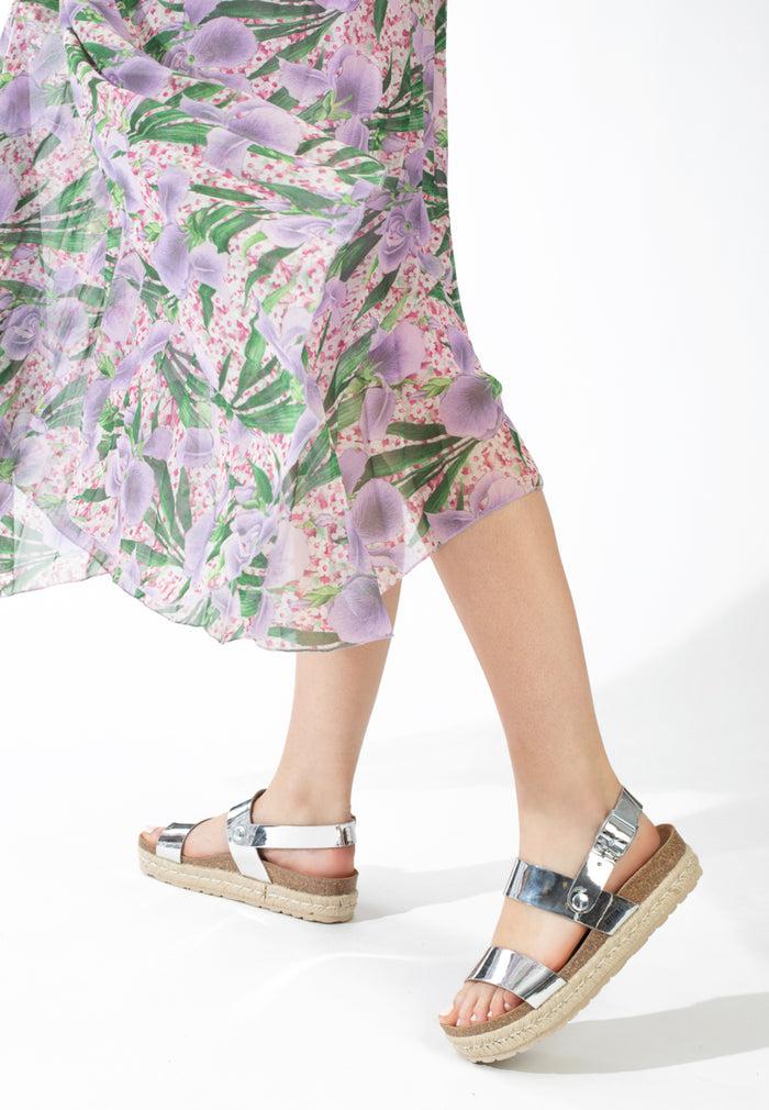 bayton Sandales Whyalla Argentées à Plateforme Bayton femme