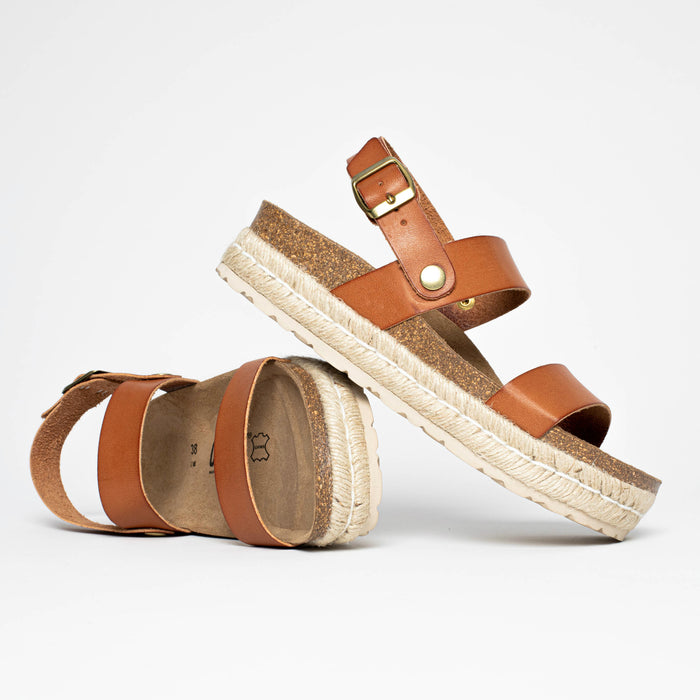 bayton Sandales Whyalla Tan à Plateforme Bayton femme