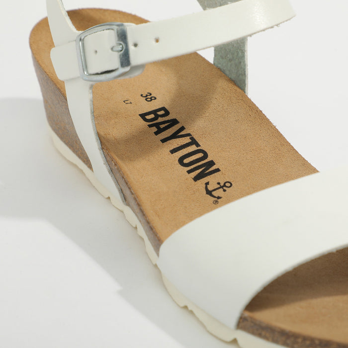 Bayton Sandales Wodonga Blanc Compensées Et Semi-compensées Bayton Femme